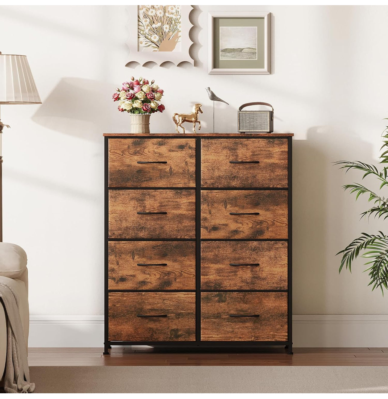 Tall Chest of Drawers for Bedroom with 8 Drawers,