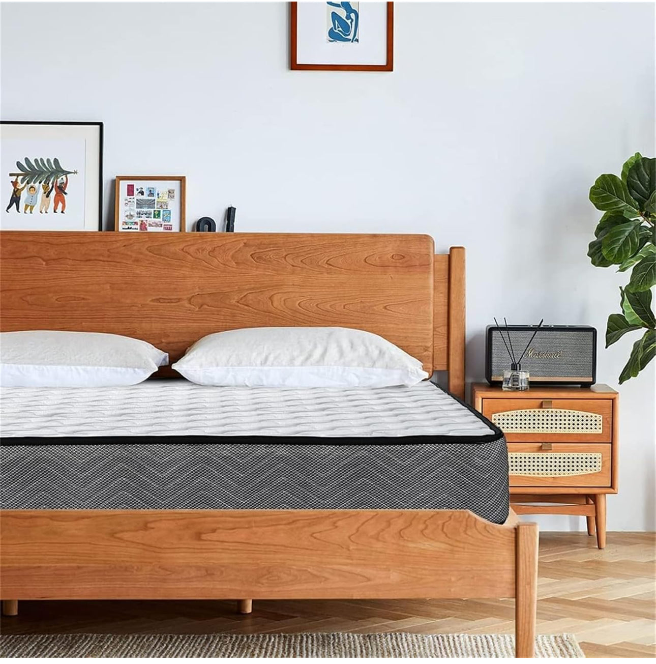 4FT6 Memory Foam Spring Hybrid Mattress Breathable