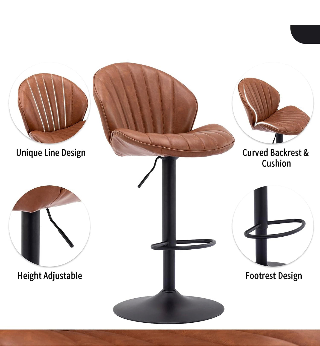 Set of 2 Breakfast Bar Chairs