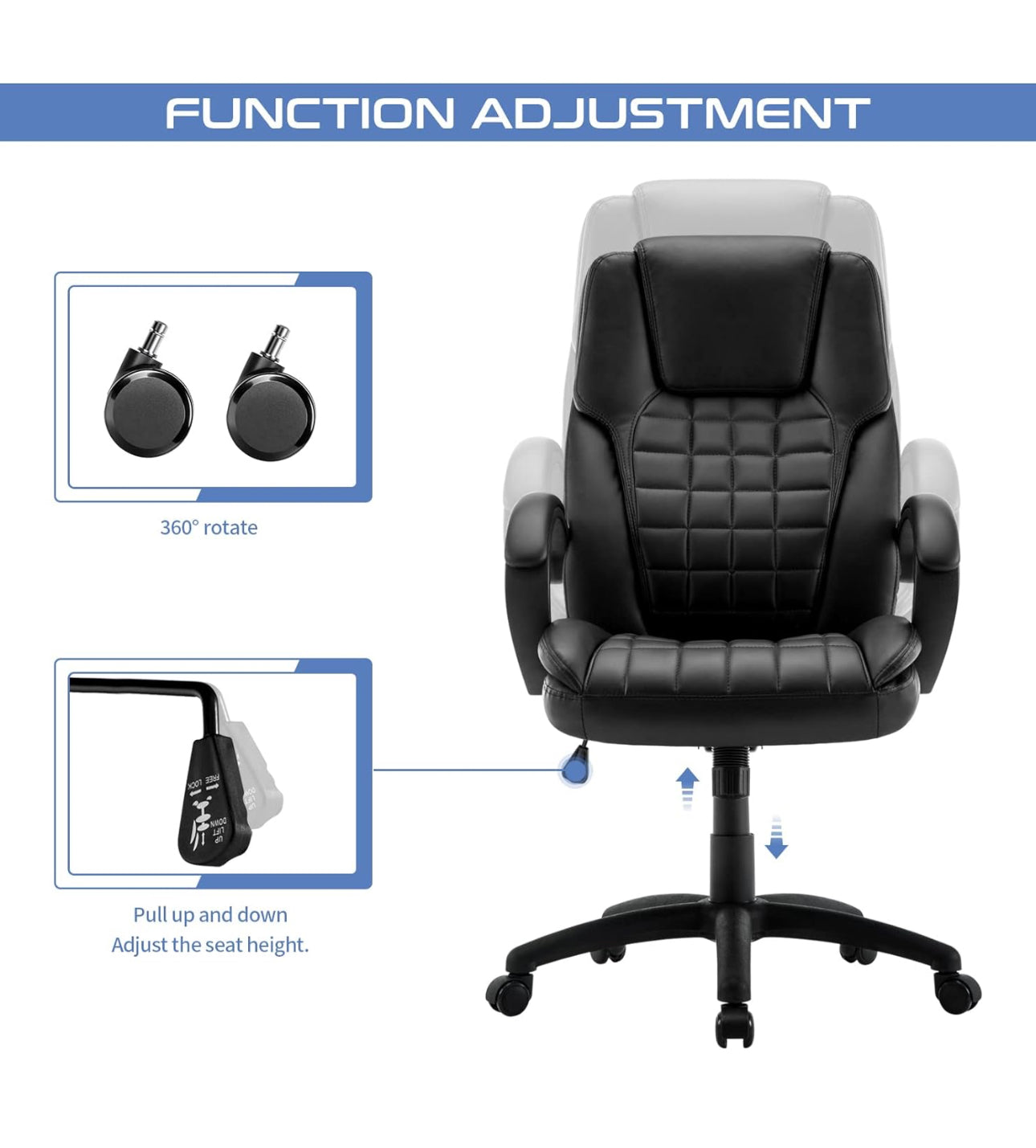 Office Chair, Faux Leather