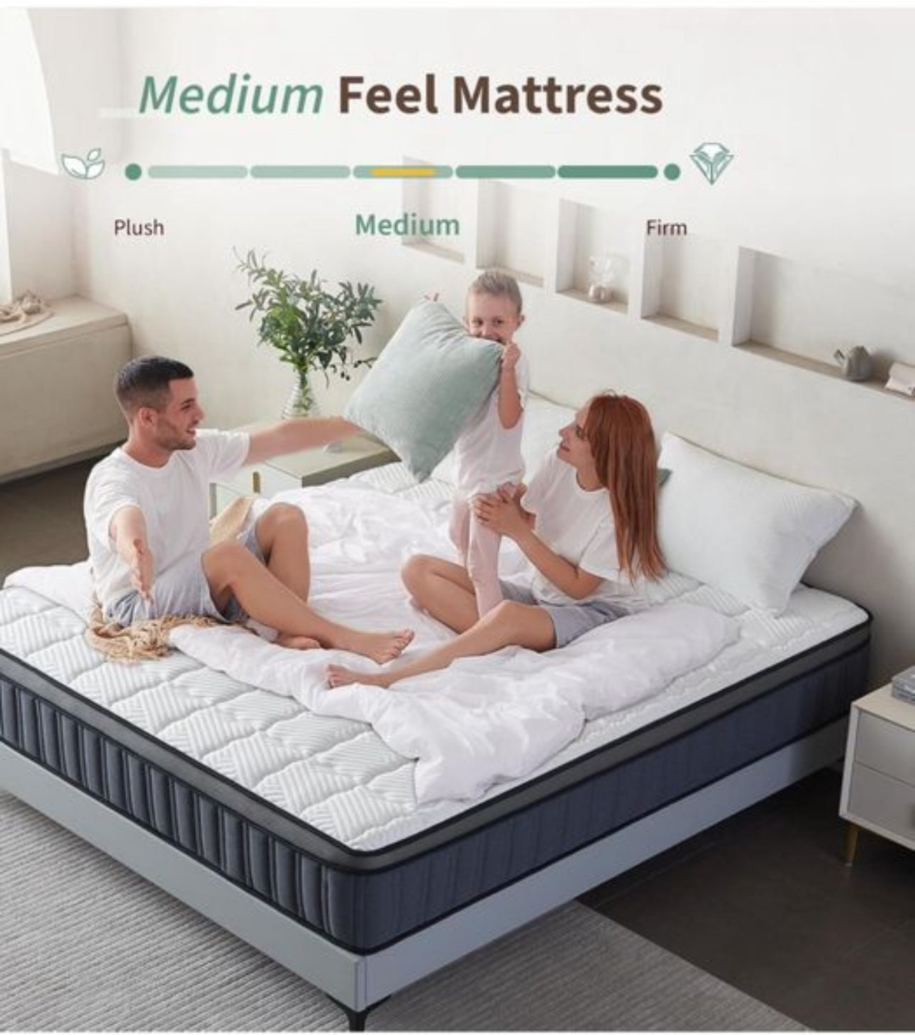 King size Orthopedic Medium Firm Mattresses with Back Pain