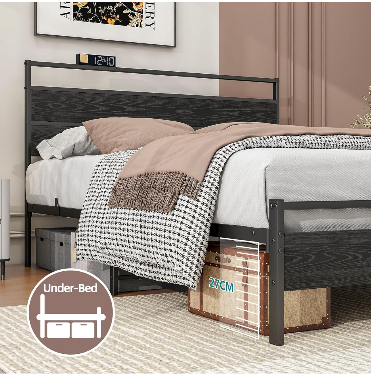 King Size Bed Frame with Storage