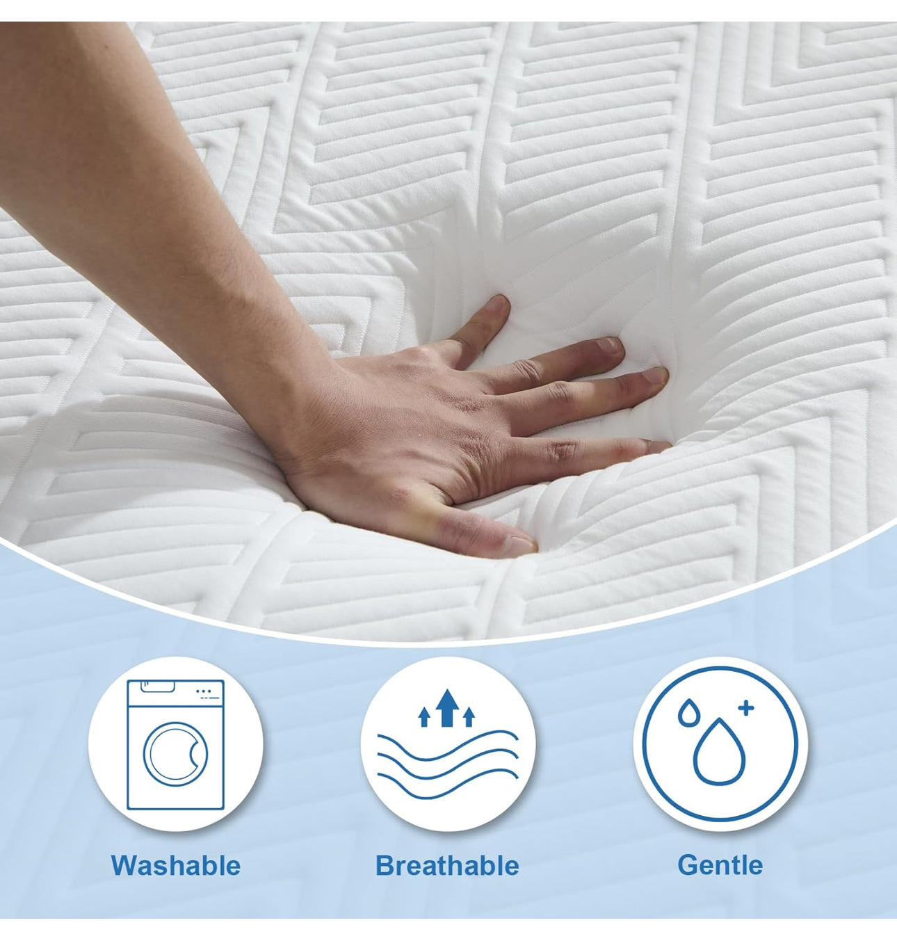 25CM Small Double Mattress, Gel Memory Foam,