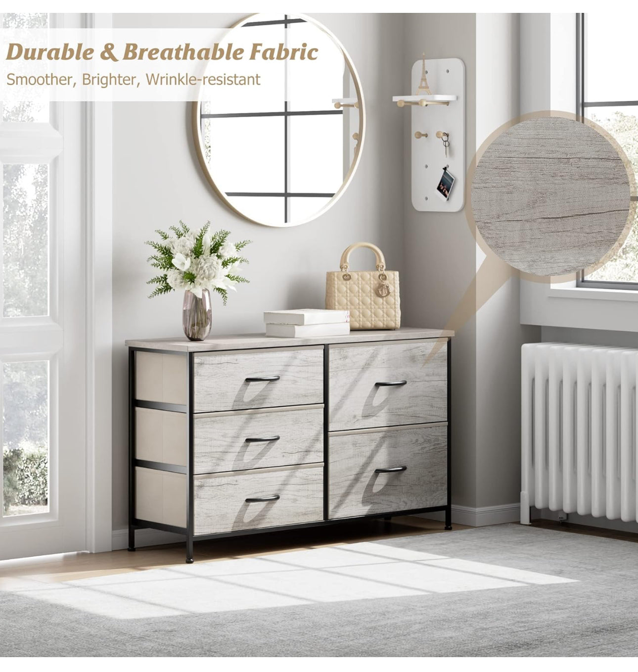 Dresser for Bedroom with 5 Drawers