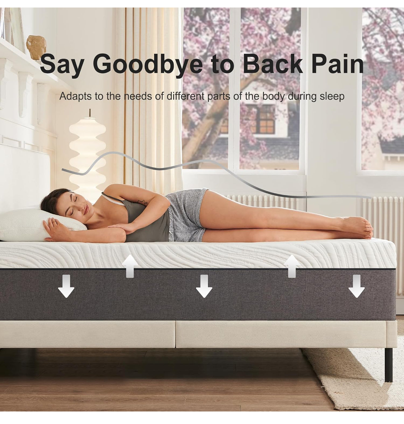 Mattresses, 20cm Double Mattresses with Memory Foam and Anti-mite