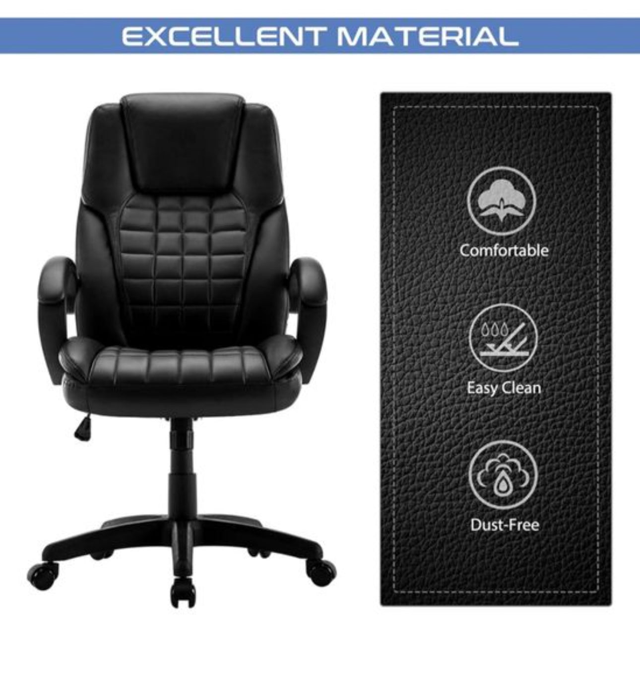 Office Chair, Faux Leather