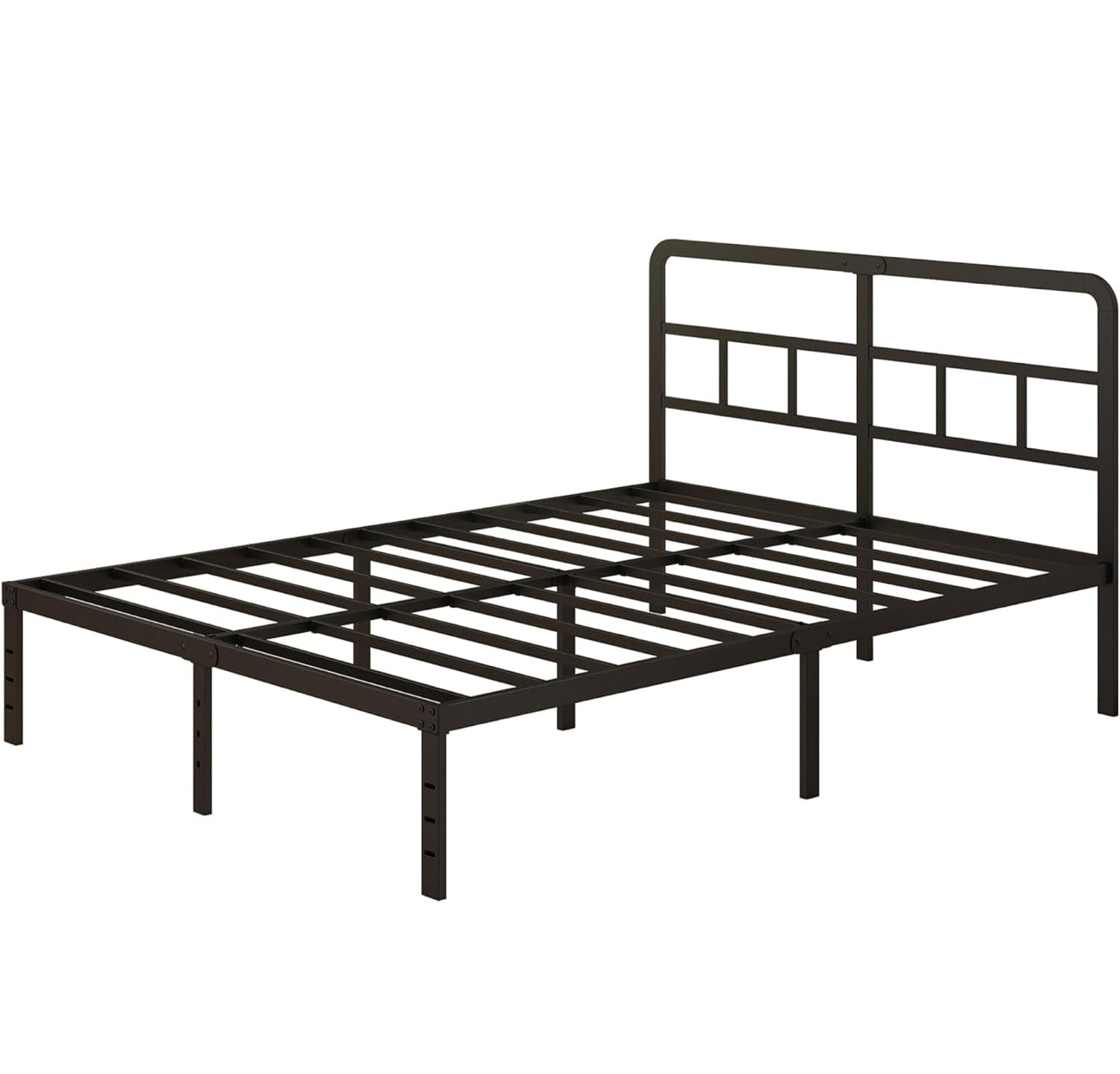 Small Double Bed Frame 4ft with Curved Headboard