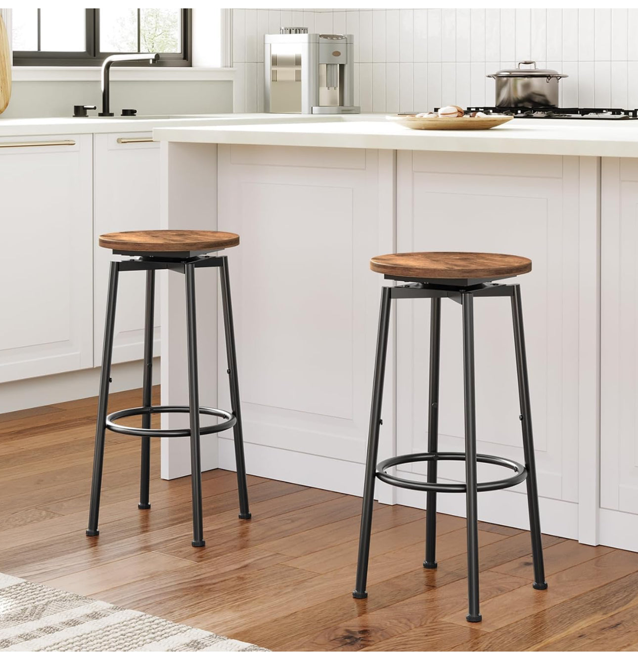 Swivel Bar Stools Set of 4