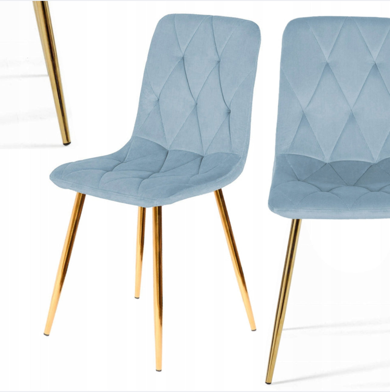 Chairs , Set of 4 Upholstered velvet chair comfort