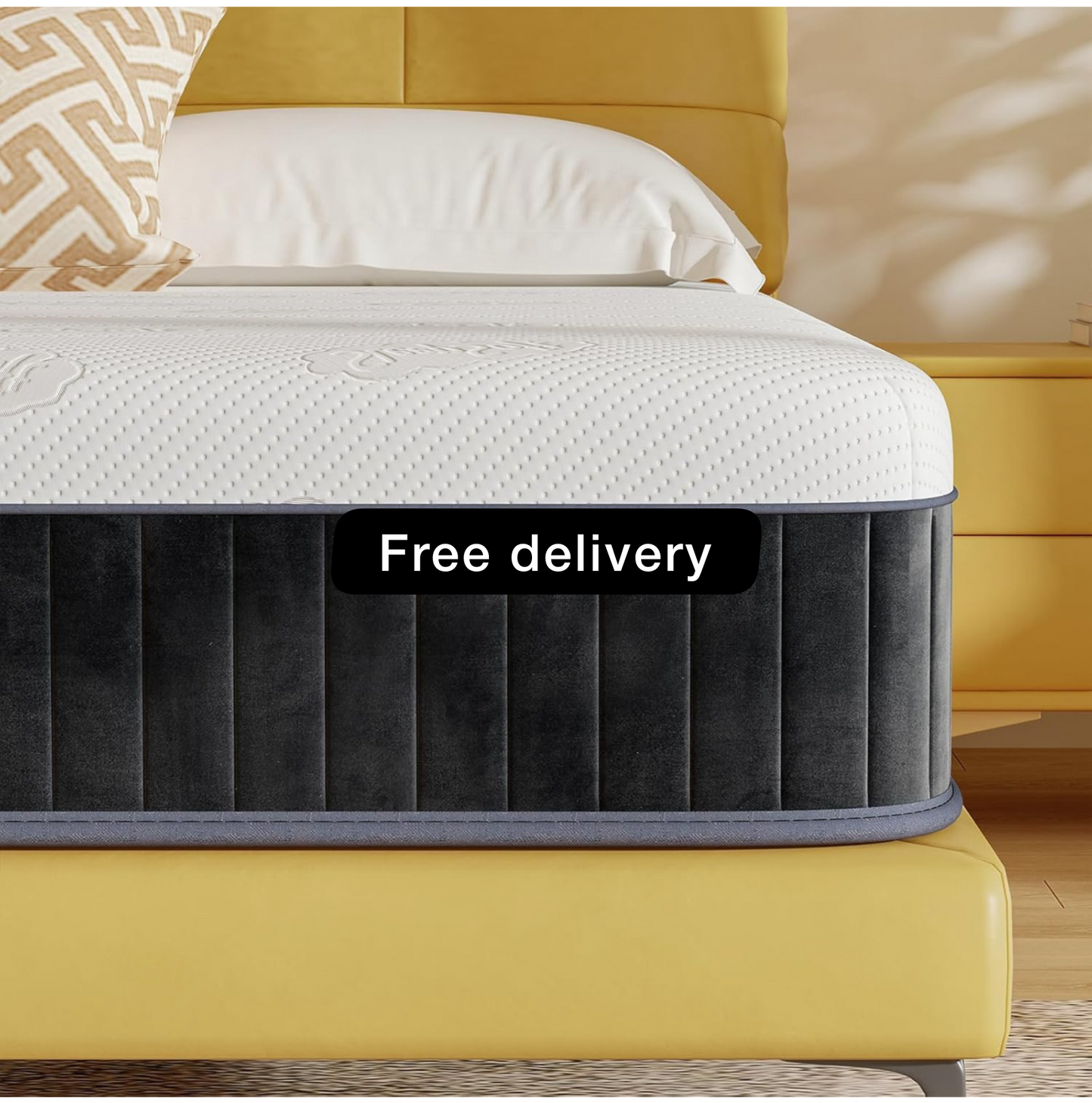 4FT Small Double Mattress 120x190cm – 25cm Thick Pocket Sprung, Firmness H3 & H4, 7-Zone Back Support, OEKO-TEX® Certified, Breathable Cover for Side & Back Sleepers