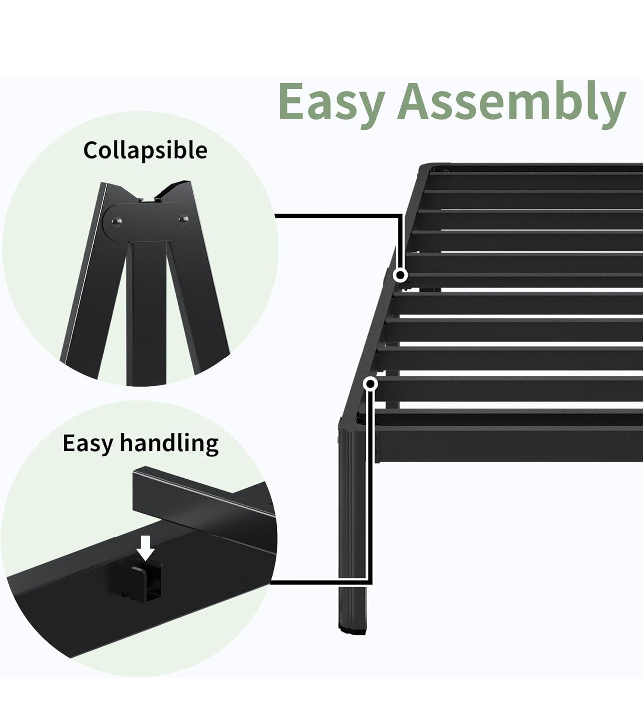 High Super King Bed Frame, 180 x 200x41 cm