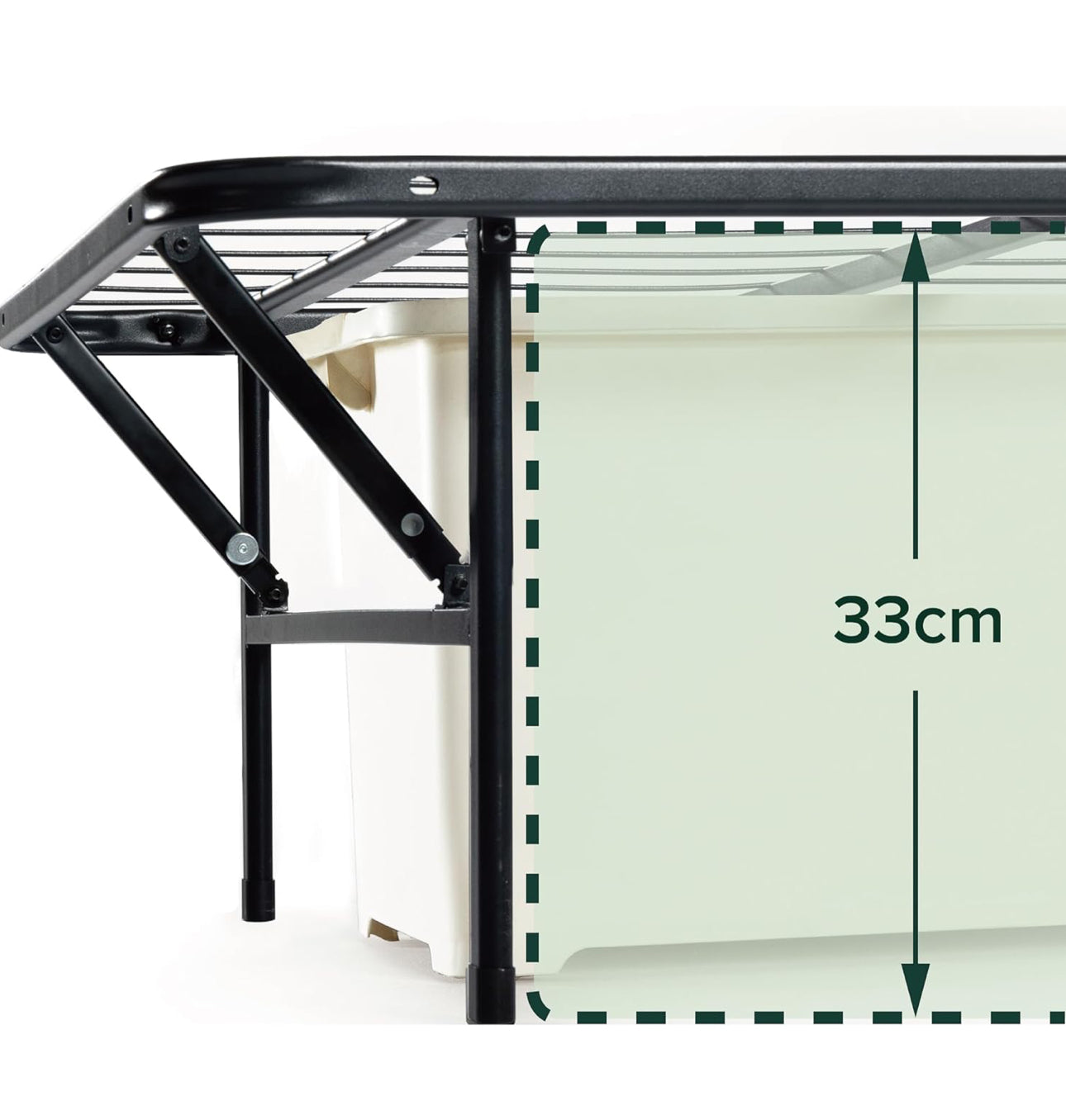 Zero Assembly Bed Frame - Single 90x190cm - 35cm Height - Metal