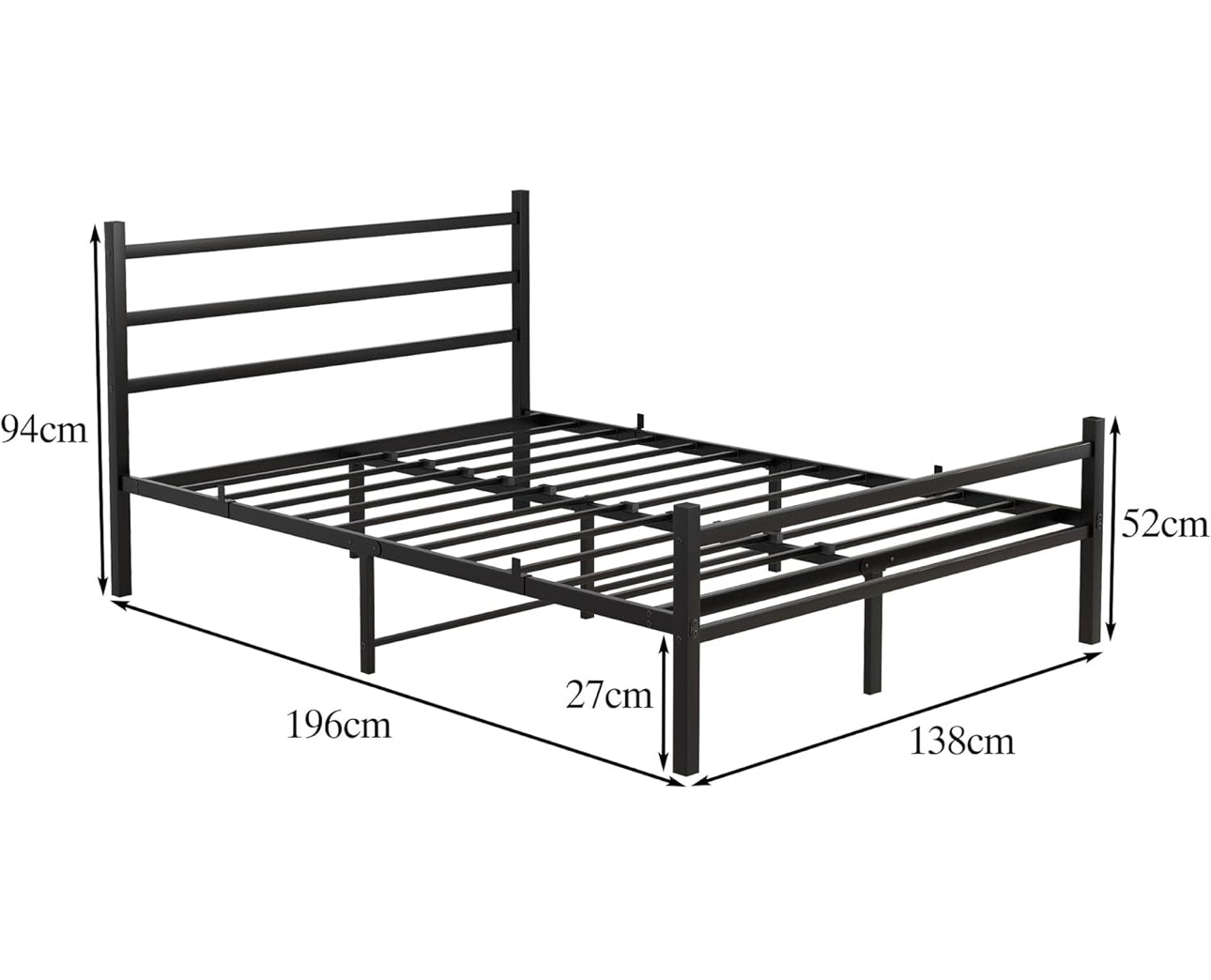 Double Bed Frames Solid Metal Bed Frame Double Bed