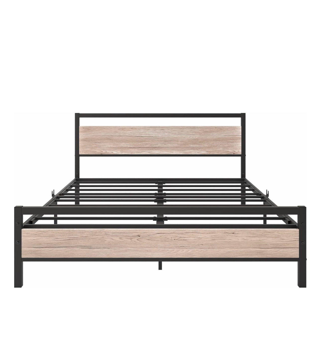 4ft6 Double Bed Frames with Wood Headboard