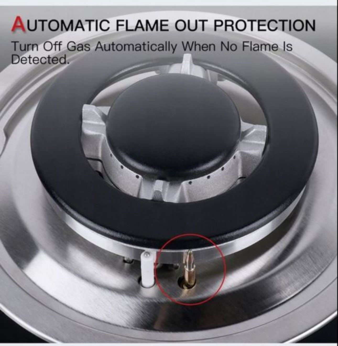 Gas Hob 4 burners propane/natural gas