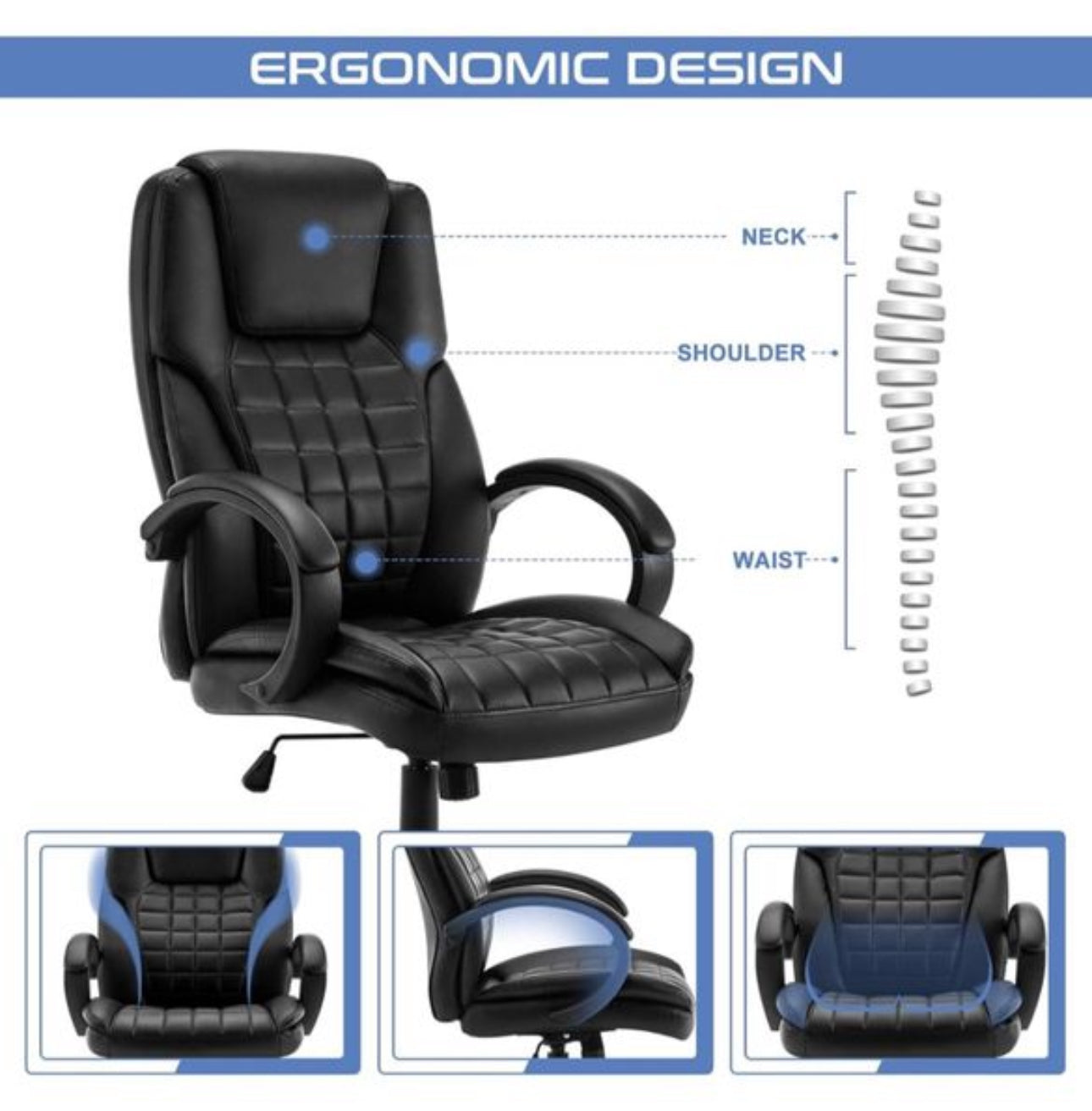 Office Chair, Faux Leather