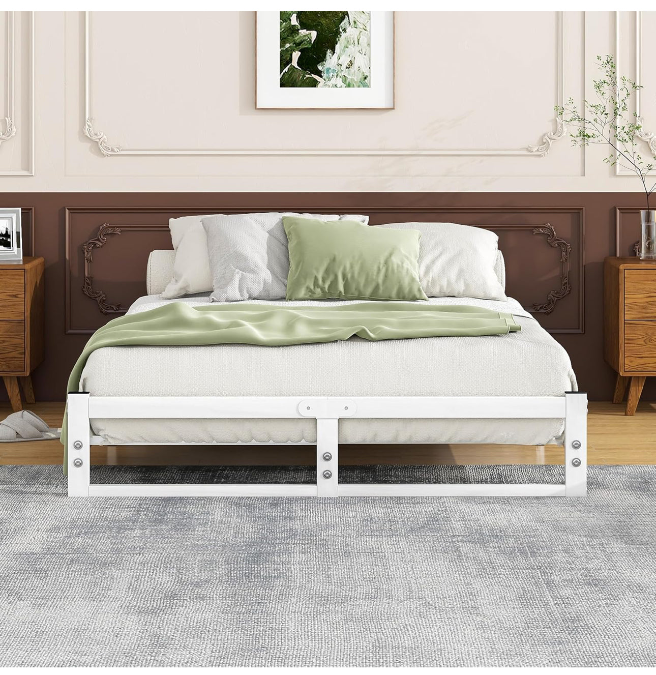 Double Bed Frame,4ft6 Floor Bed Frame
