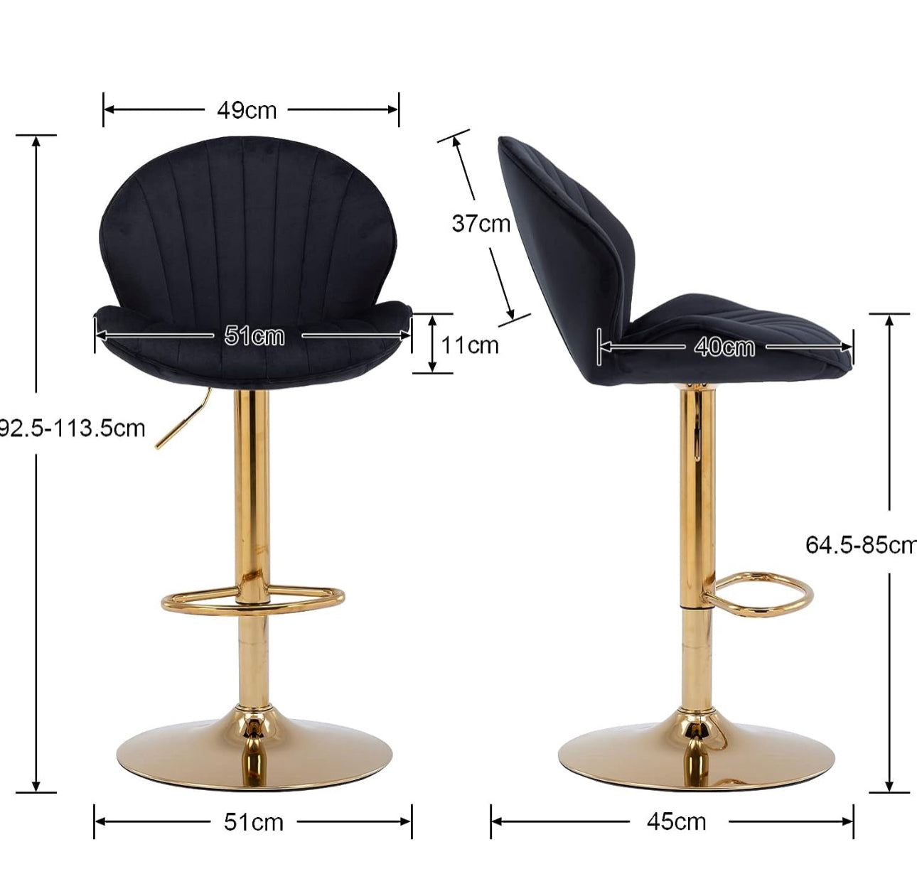 Velvet Bar Stools