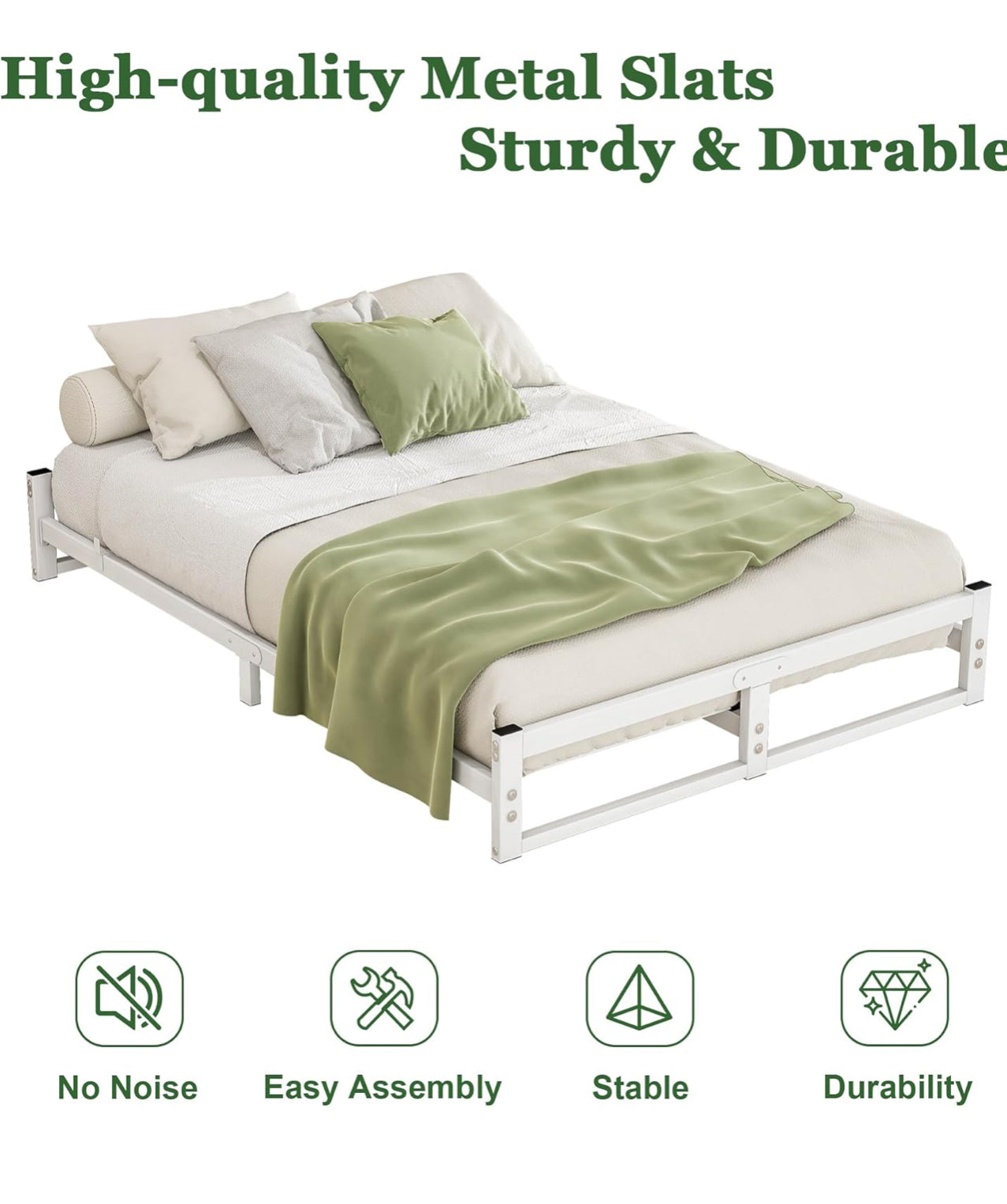 Double Bed Frame,4ft6 Floor Bed Frame