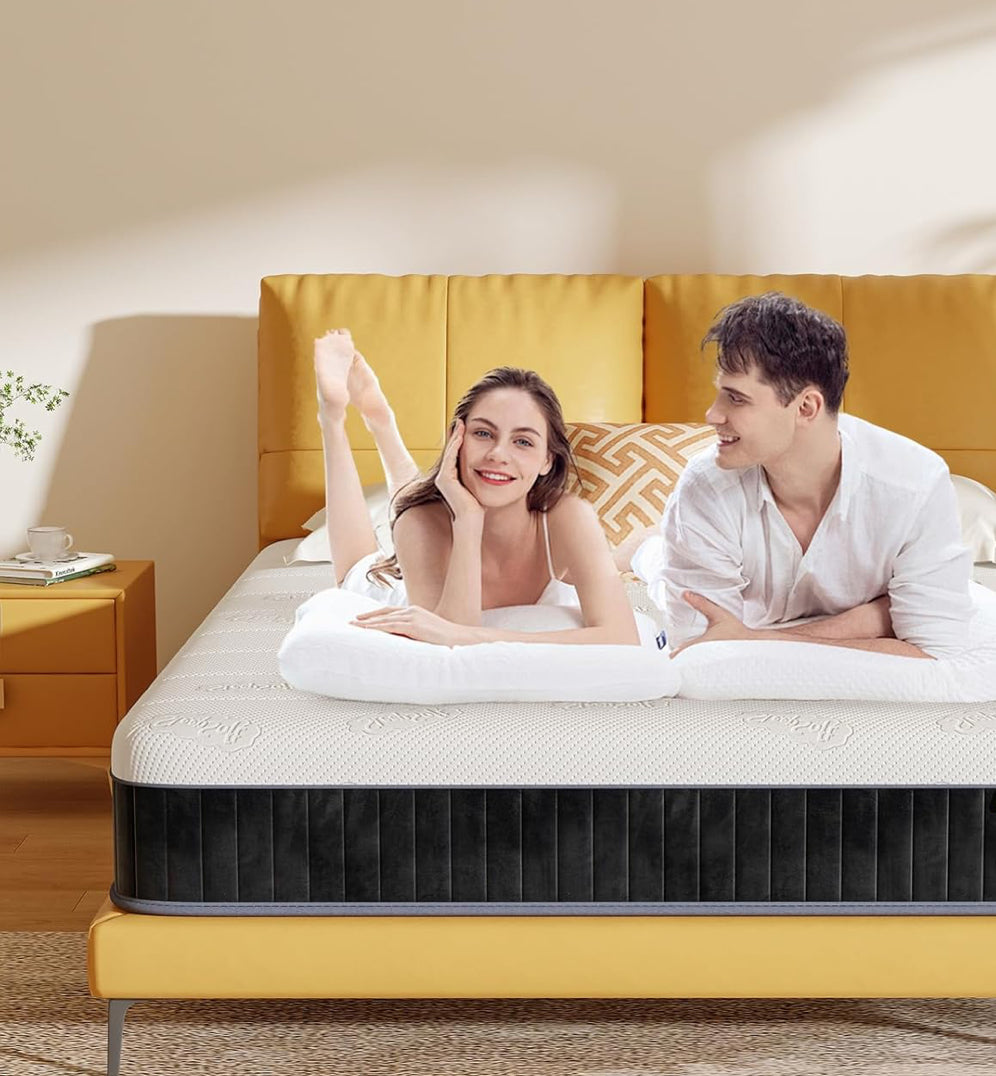 4FT Small Double Mattress 120x190cm – 25cm Thick Pocket Sprung, Firmness H3 & H4, 7-Zone Back Support, OEKO-TEX® Certified, Breathable Cover for Side & Back Sleepers