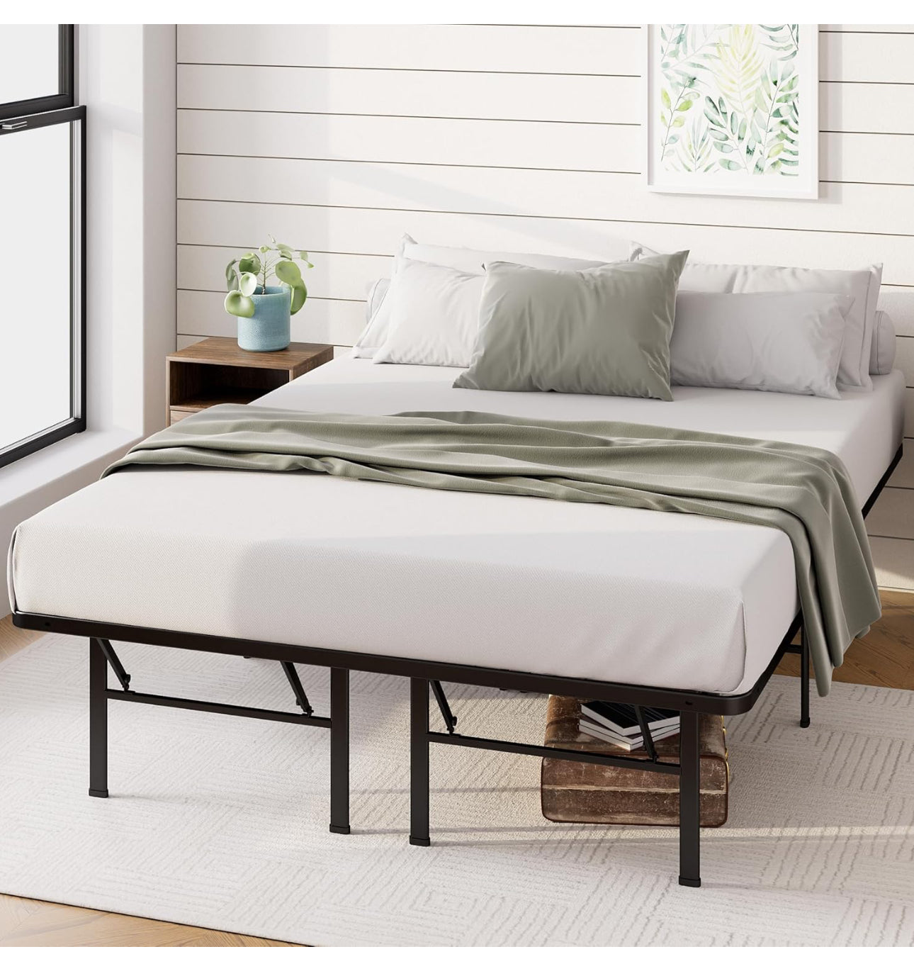 Double Bed frame Bed 135x190 cm  35 cm