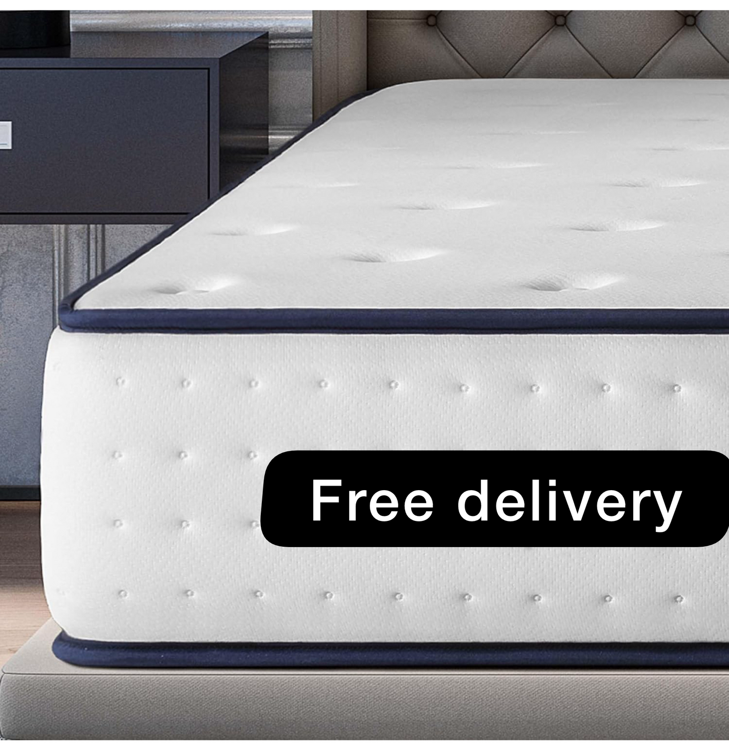 5ft King Size Mattress Memory Foam 12.5 Inch Deep Extra Firm Mattress (150x200cm)