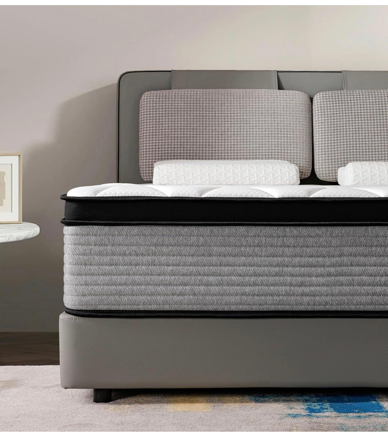 King Size Mattress 5FT, 10.6 Inch Gel Memory Foam Pocket Spring Hybrid, Medium Firm Orthopedic Mattress Back Pain Relief - Edge Support 150x200x27cm