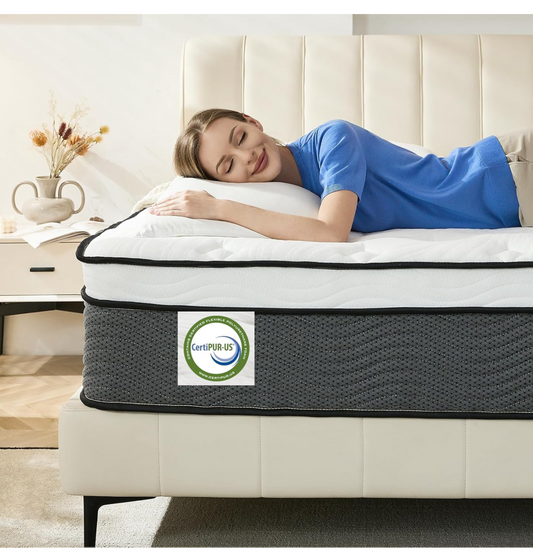 Super King Mattress,11 Inch Hybrid Mattress 6FT with Breathable Foam and Individually Pocket Spring