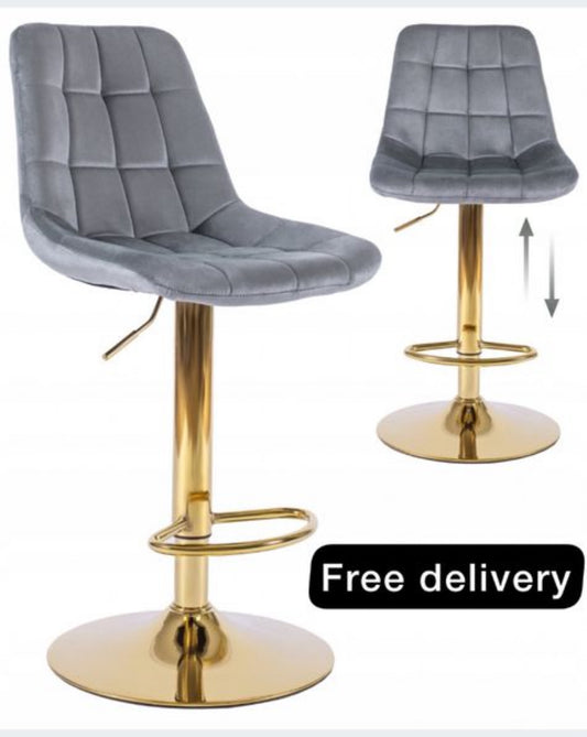 Set of 2 stools  shades of gray