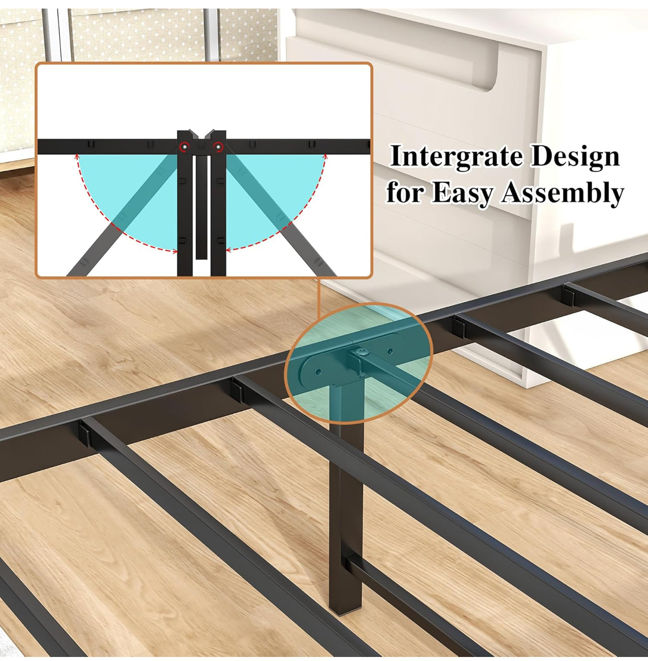 Single Bed Frame with Storage