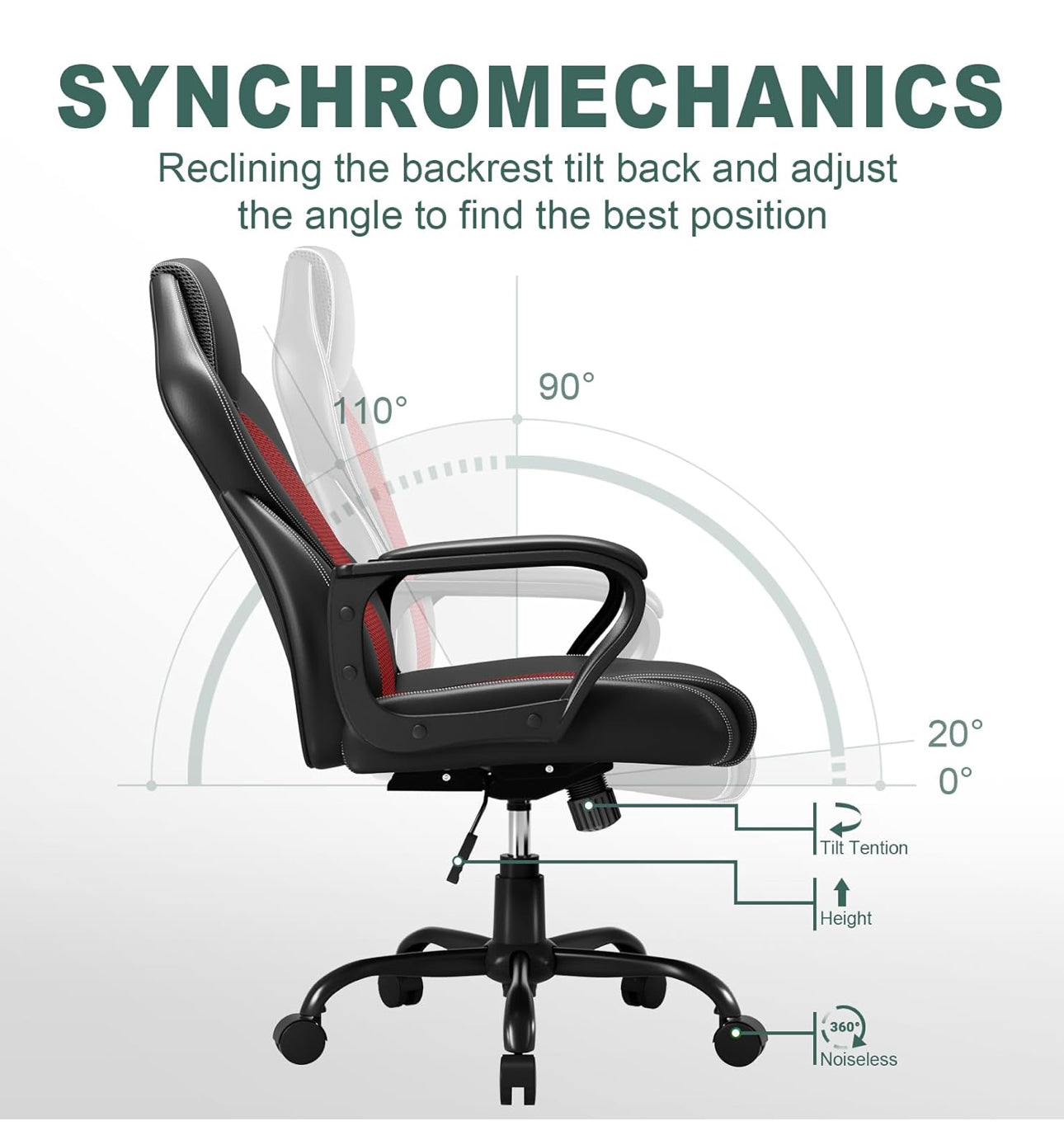 Office Chair Racing Red