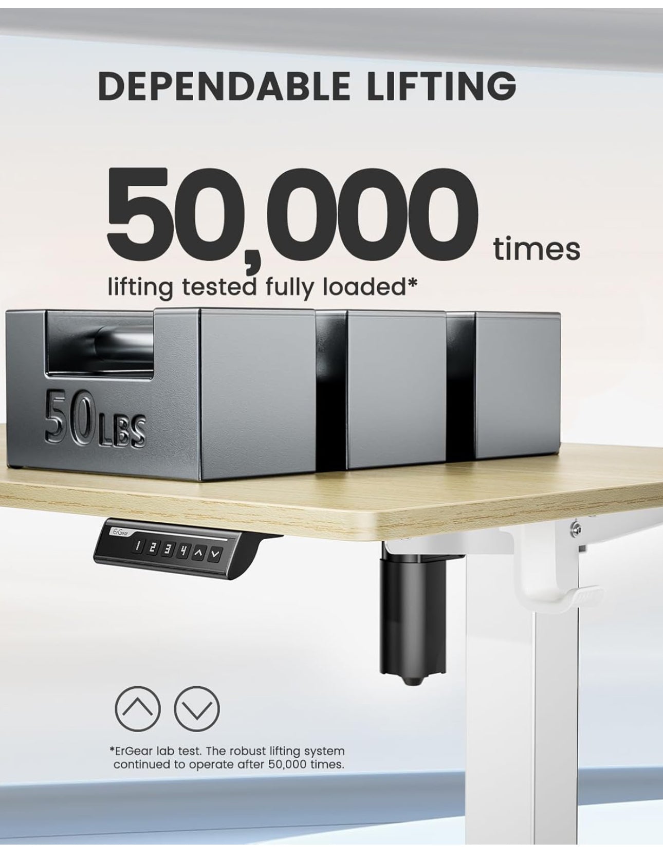 Electric Standing Desk Height Adjustable 100 x 60cm