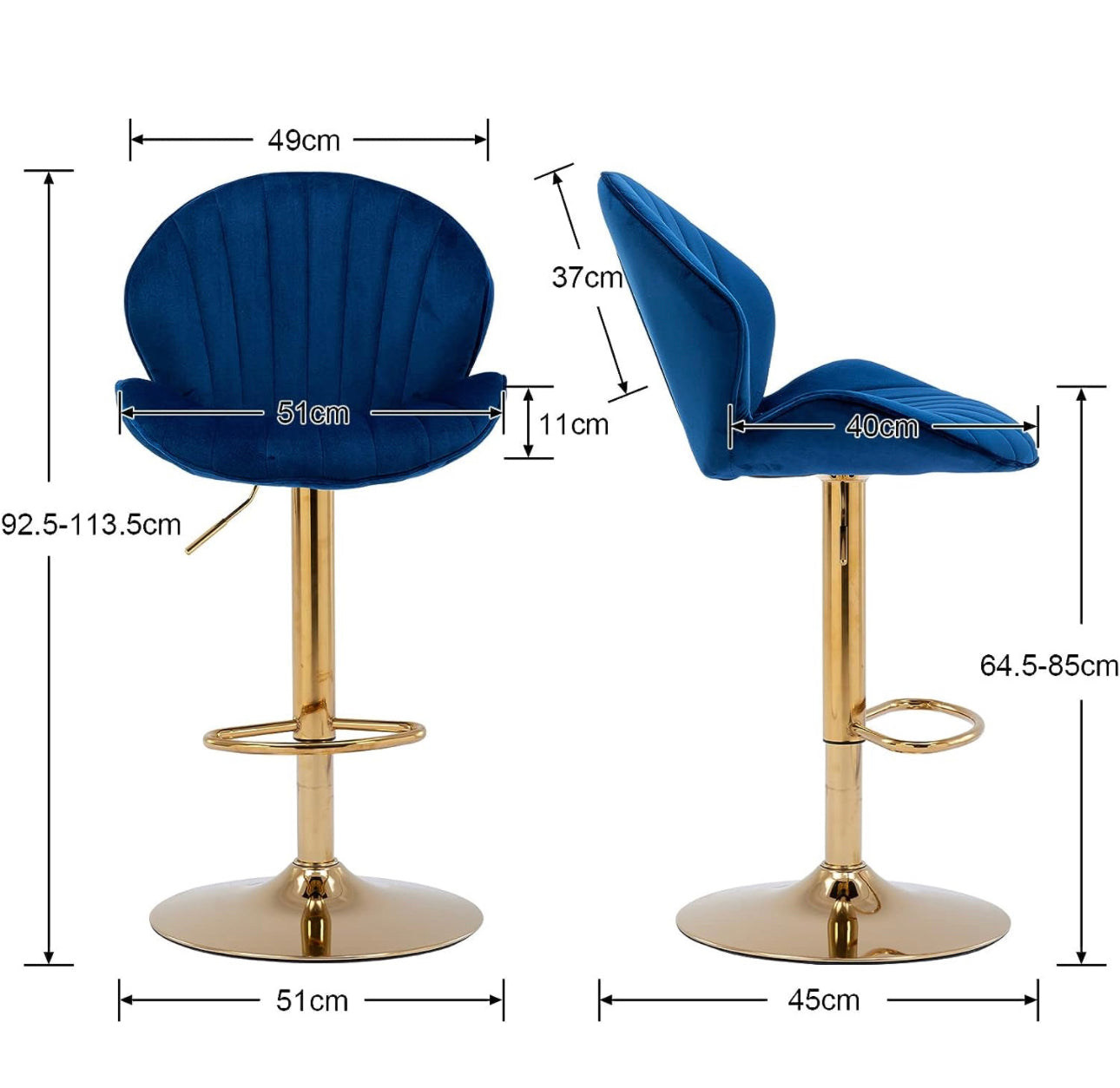 Velvet Bar Stools
