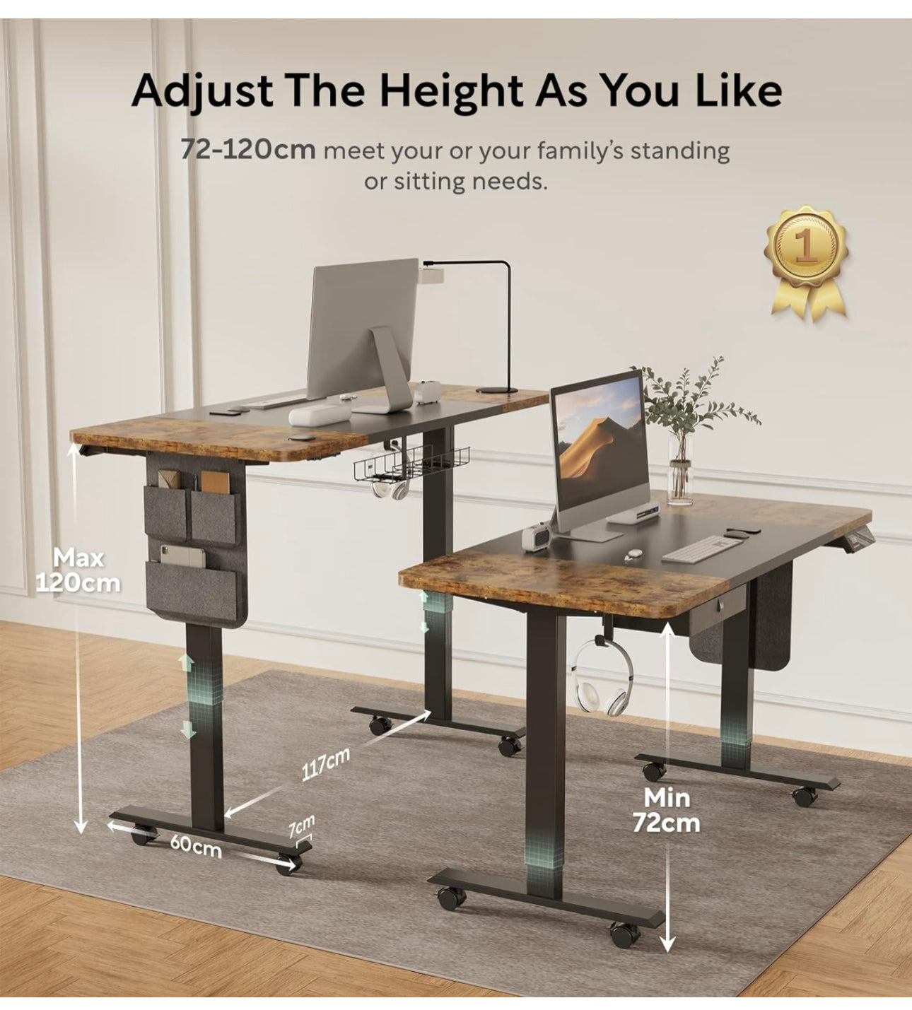 Electric Standing Desk Height Adjustable