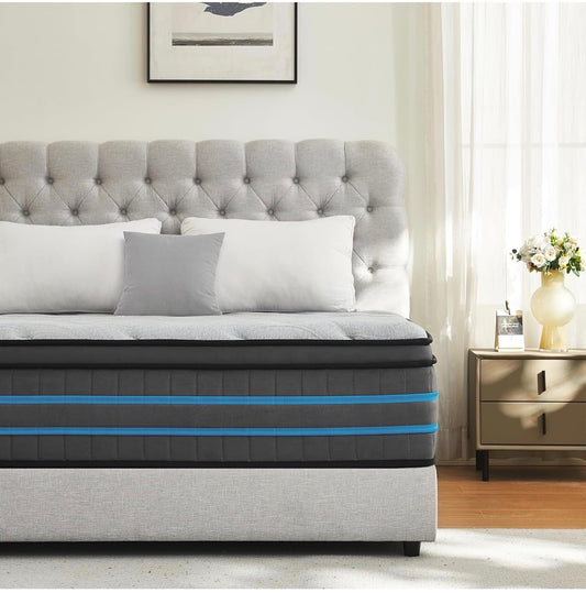 4FT6 Double Mattress,135x190x28cm Hybrid Pocket Sprung, Med Firm
7 Zone Pocket Springs, breathable cover, strong edge support, motion isolation, comfort foam layer