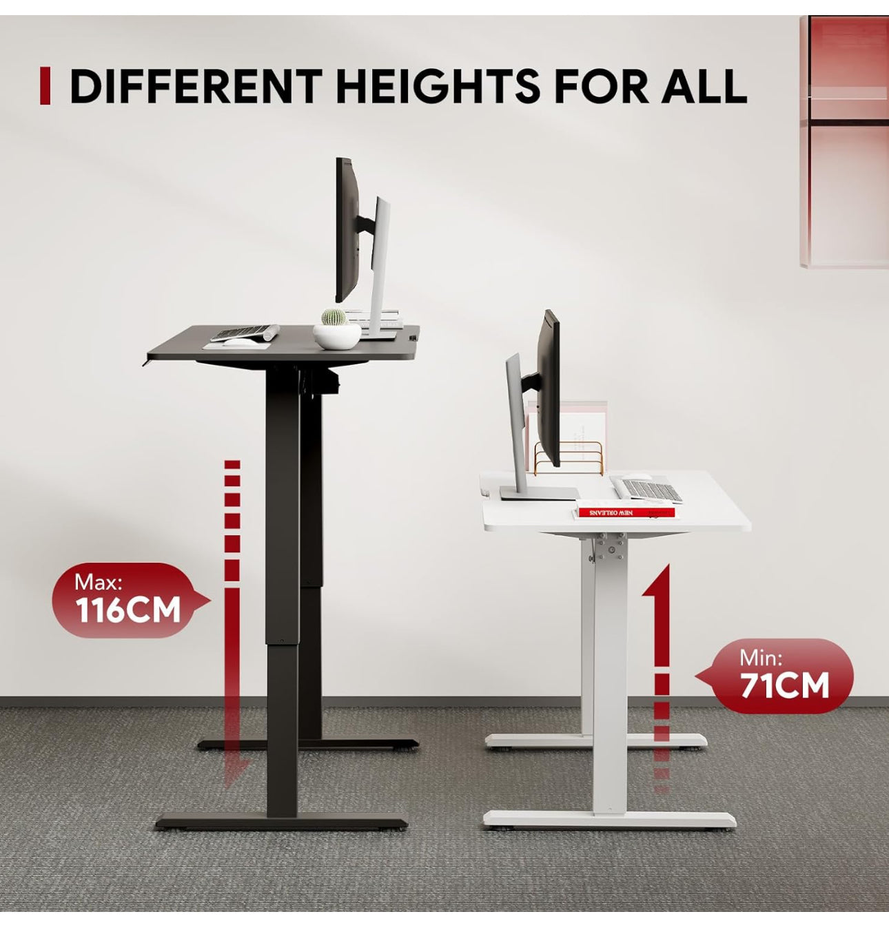 110 * 60 Electric Standing Desk ONE PIECE