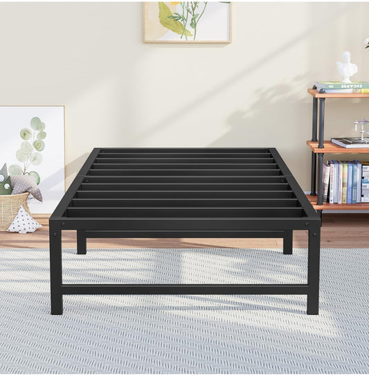 3ft Single Bed Heavy Duty Steel Slats Single Metal