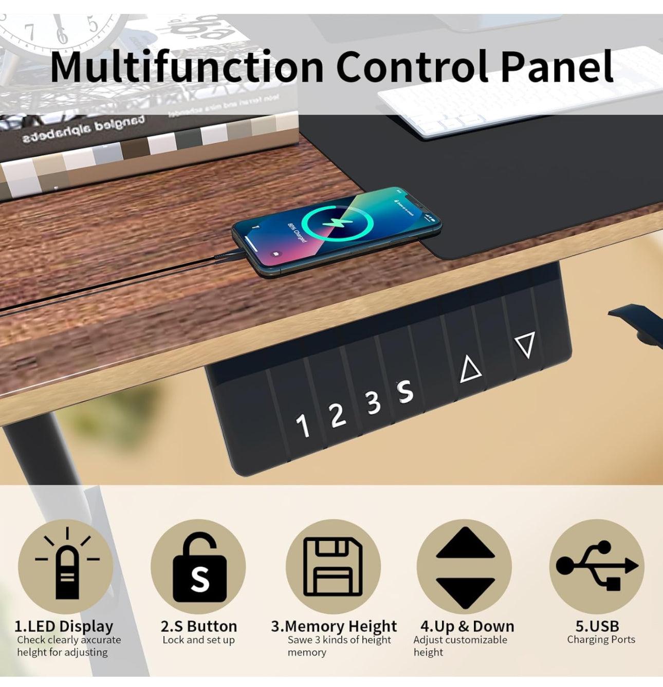 Standing Desk,120 * 60cm Electric