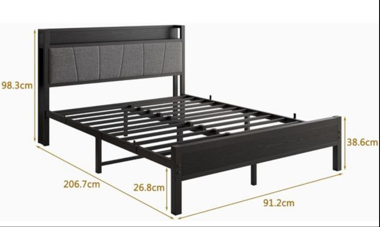 King Size Bed Frame Black