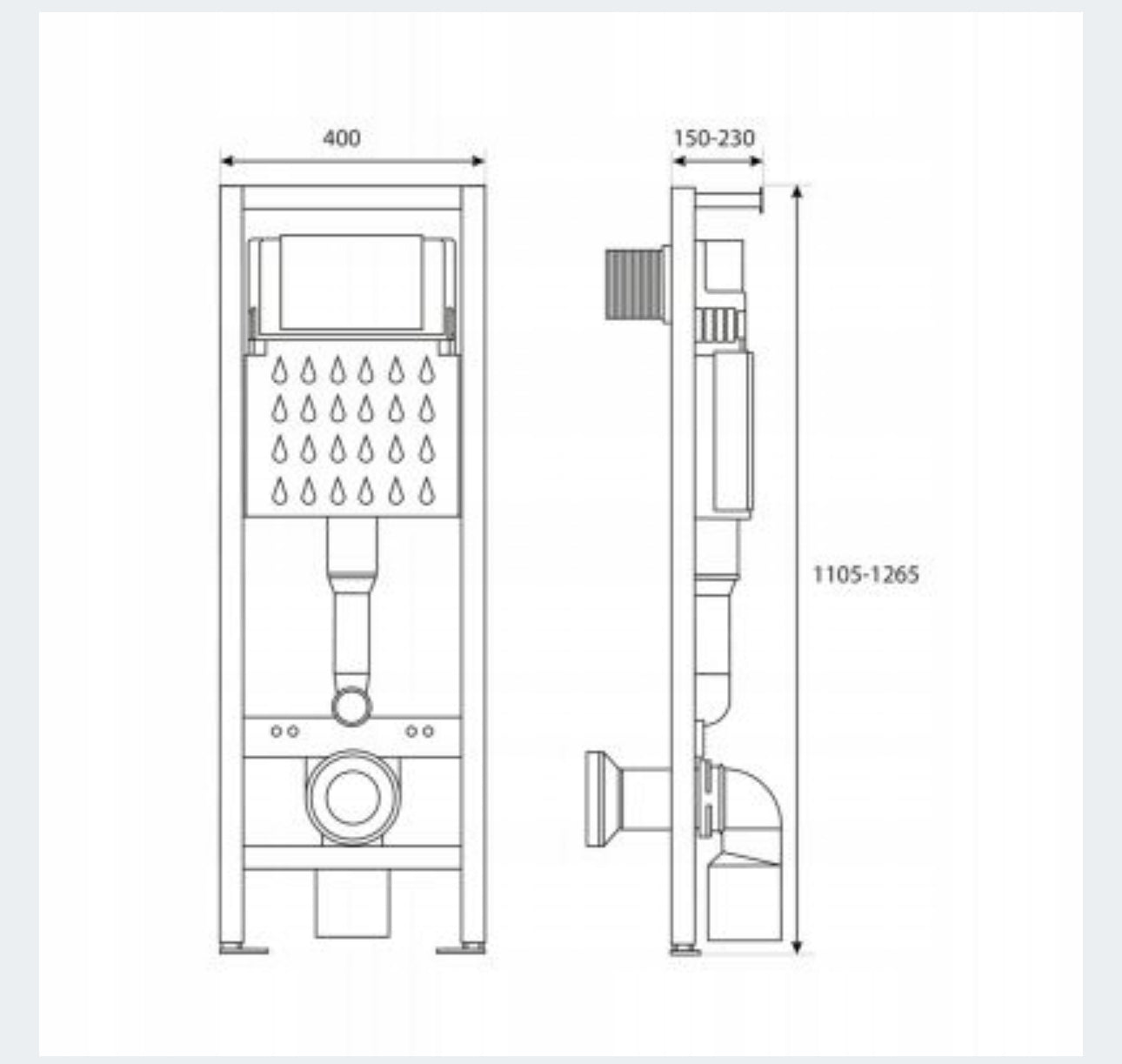 Toilet concealed set