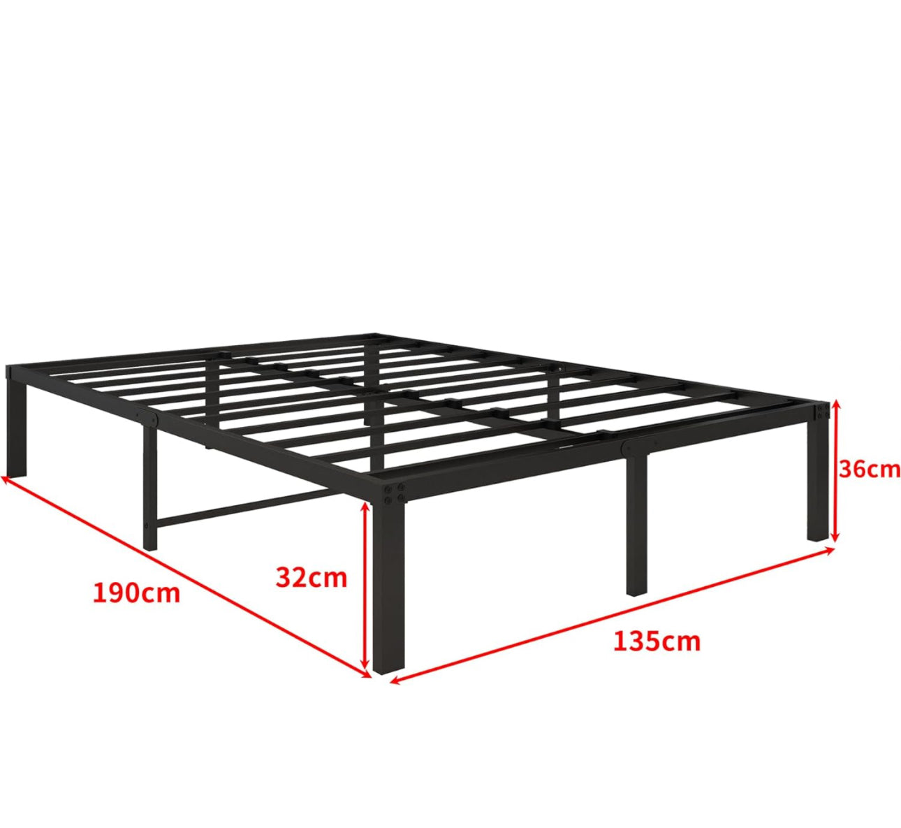 Double Bed Metal Bed Frame