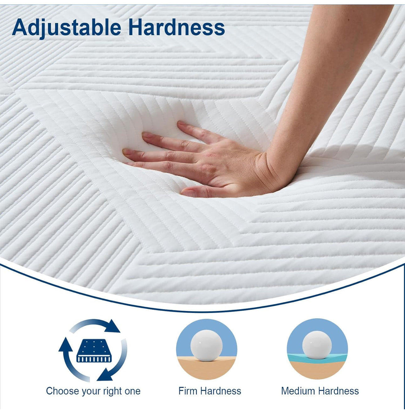 Super King Mattress, Memory Foam, Breathable Medium Firm