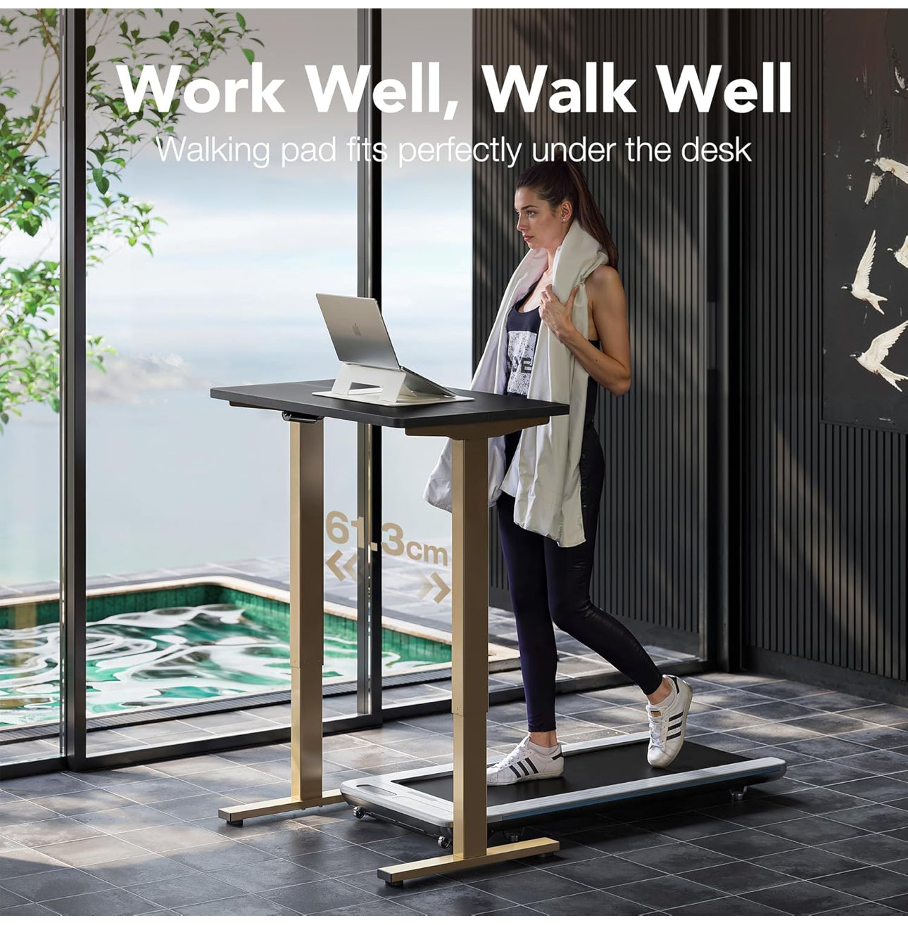80 cm Electric Standing Desk Adjustable Height, 4