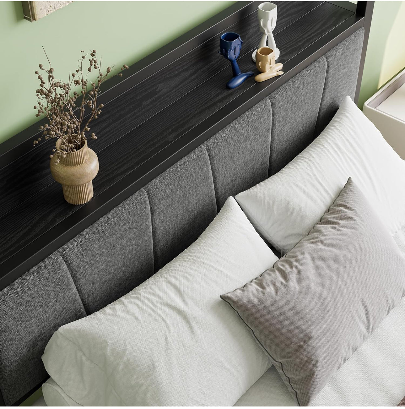 Double Bed Frames with Wooden Storage