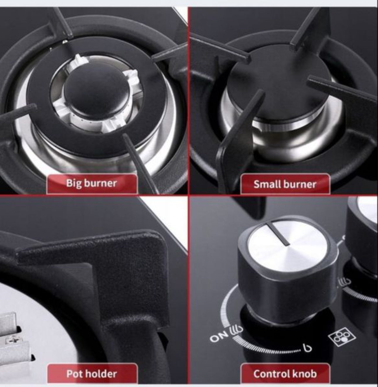 Gas Hob 4 burners propane/natural gas