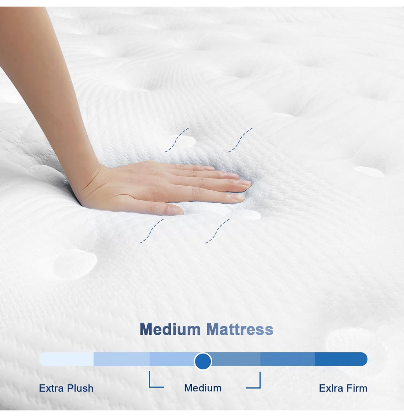 3FT Single Mattress, Sleeping Sprung Mattress Medium