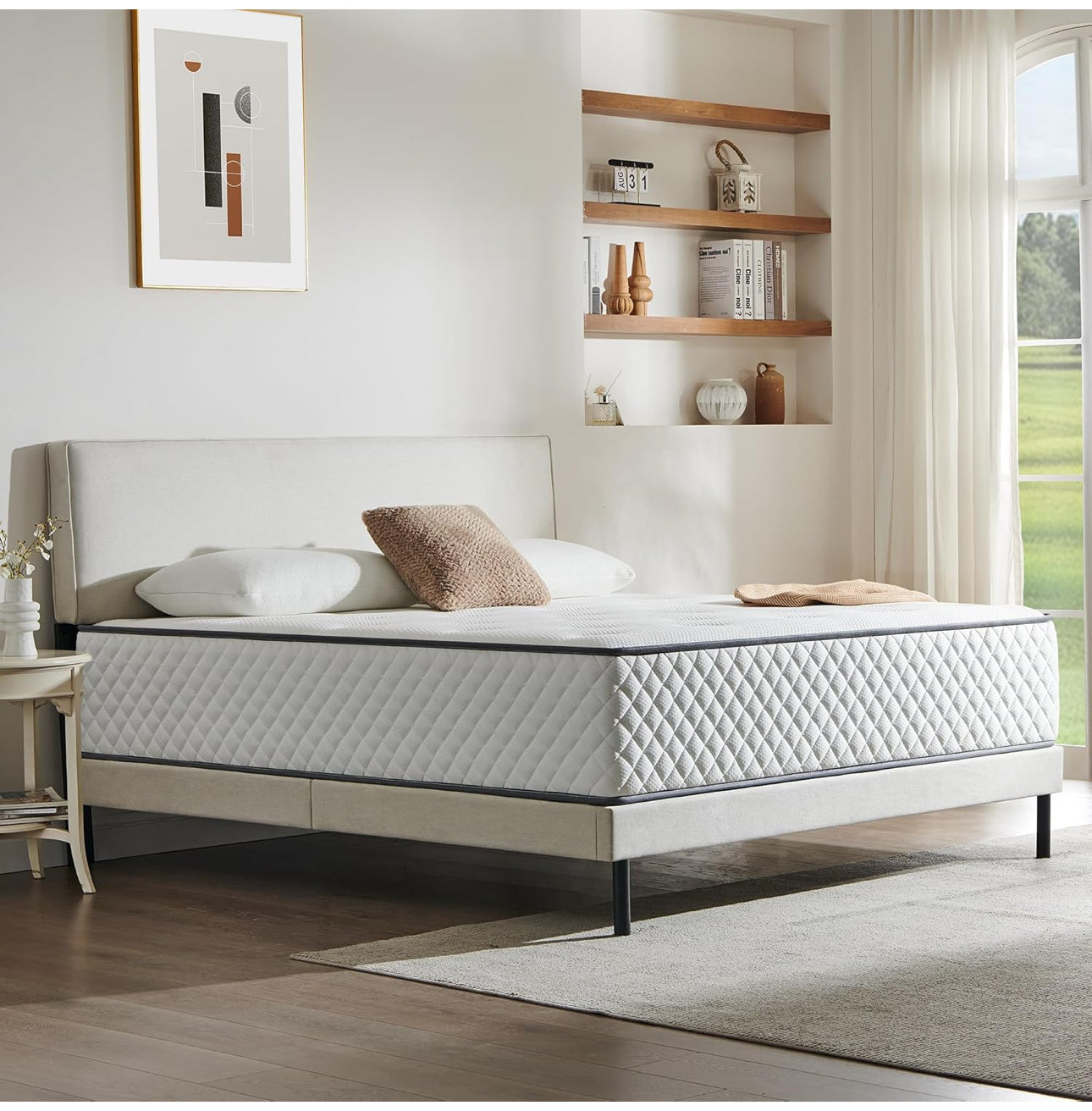 Double Mattress, Hybrid Mattress with 7 Zone Springs