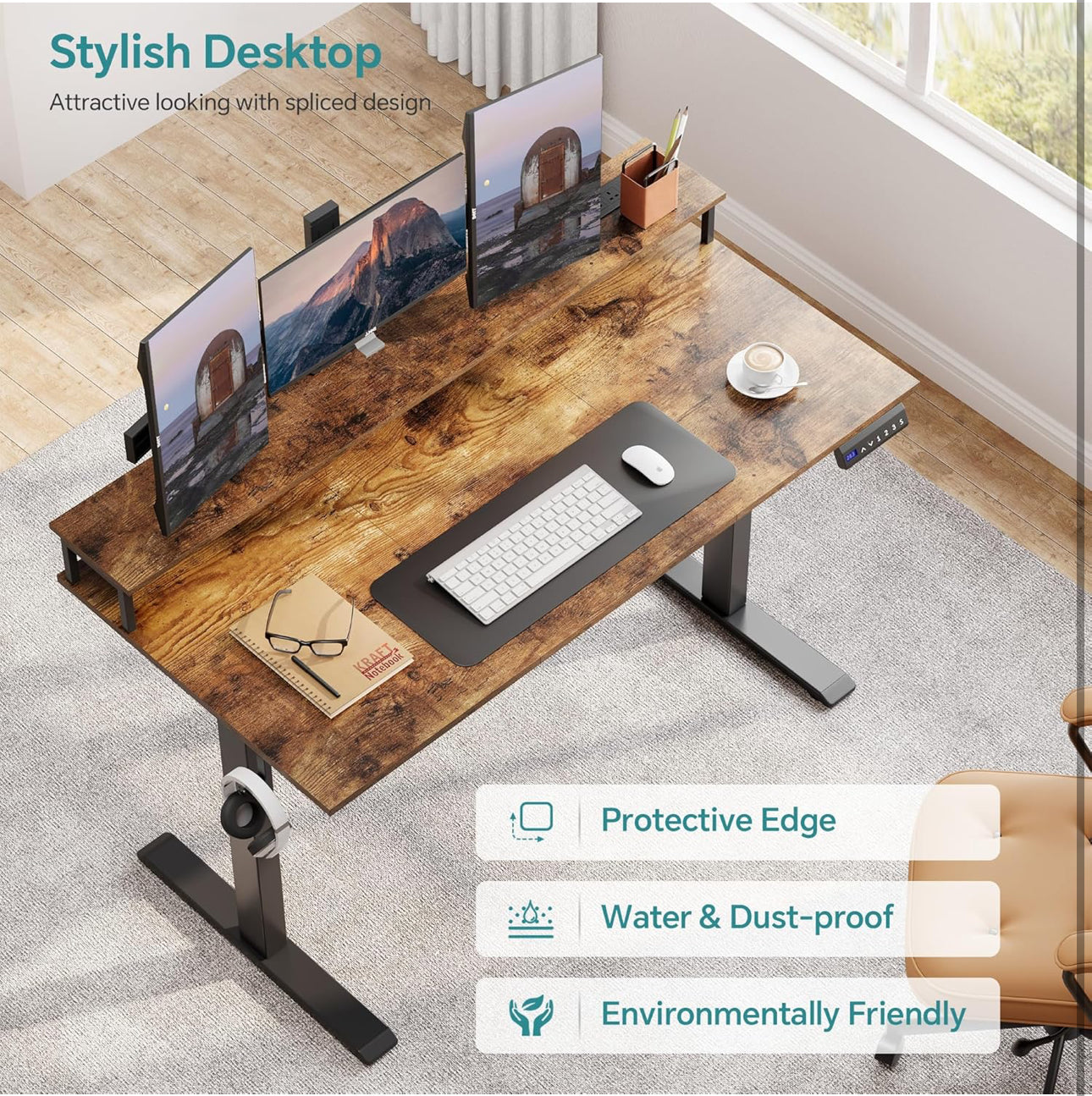 Electric Standing Desk 120 x 60cm