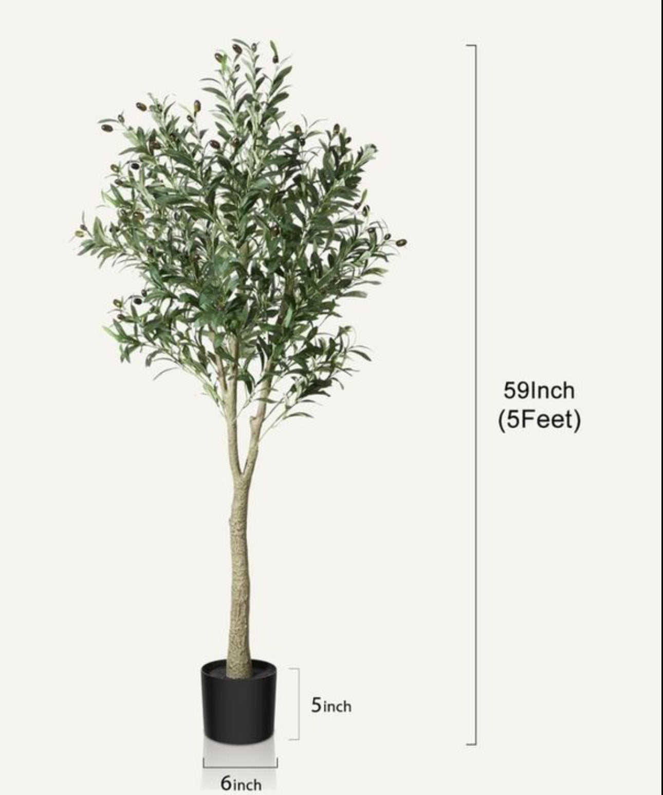 Artificial Olive Tree Plant 150 cm 2
