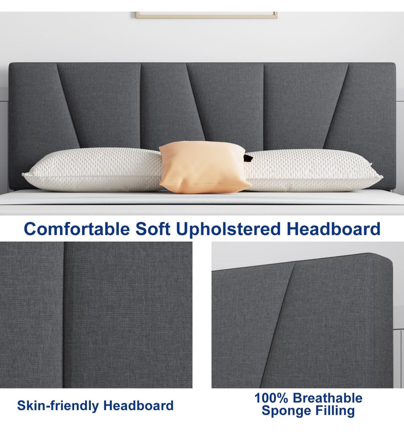King size Bed Upholstered